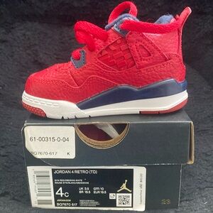 Brand new red,white and blue Jordan 4